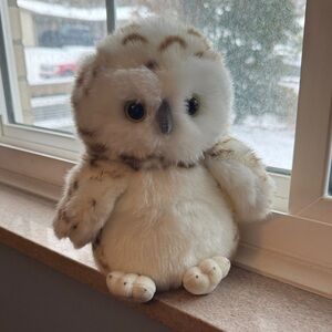 Cuddly Owl Plush Toy - Cream and Brown
